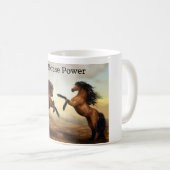 paar wilde paarden koffiemok (Voorkant rechts)