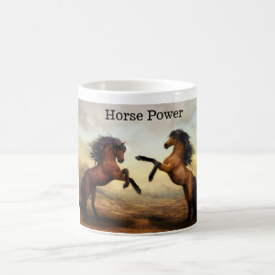 paar wilde paarden koffiemok