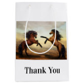 paar wilde paarden medium cadeauzakje (Voorkant)