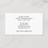 paar wilde paarden visitekaartje (Achterkant)