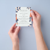Paar Winter Love Wedding Flyer (Hand)