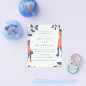 Paar Winter Love Wedding Flyer (Enkel)