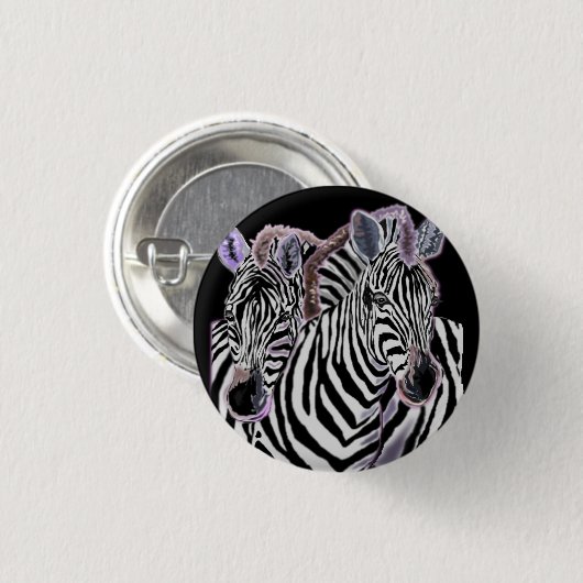 Paar Zebra Button (Voorkant /achterkant)