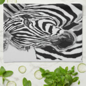 Paar Zebra keukenhanddoek (Gevouwen)