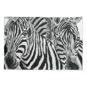 Paar Zebra Kussen Hoesje Kussensloop (Achterkant)