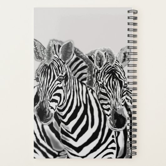 Paar Zebra Planner met aangepaste tekst (Achterkant)
