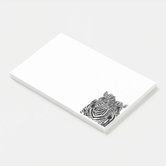 Paar Zebra Post it Notes (Schuin)
