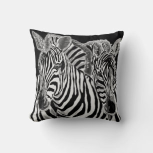 Paar Zebra Sierkussen