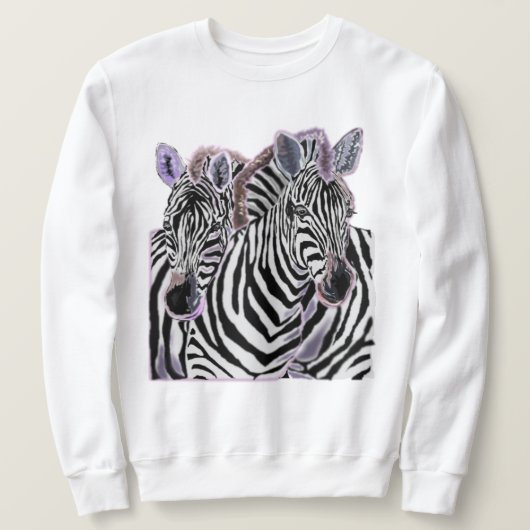 Paar Zebra Sweatshirt (Design voorkant)