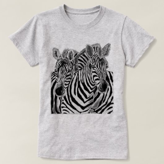 Paar Zebra T-shirt (Design voorkant)