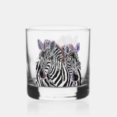 Paar Zebra Whisky Glas (Achterkant)