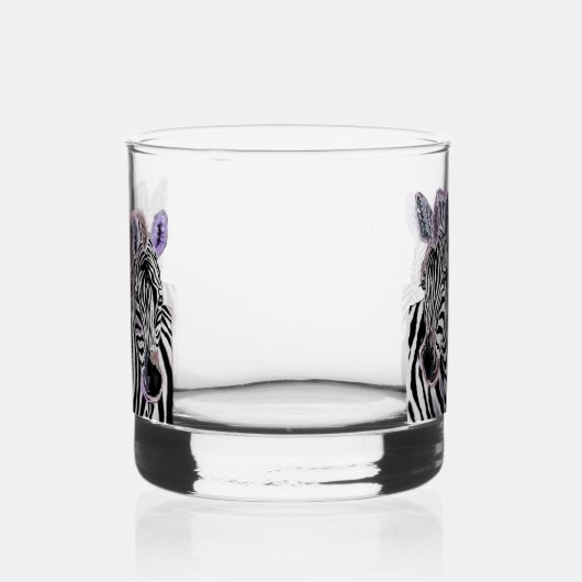 Paar Zebra Whisky Glas (Links)