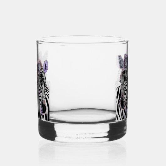 Paar Zebra Whisky Glas (Rechts)