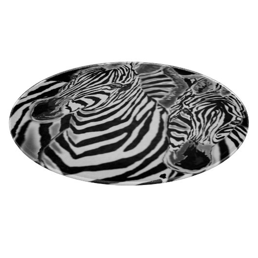 Paar Zerbra Snijplank Familie (Hoek)