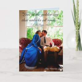 Paar zoenen, Victoriaans citaat Kaart