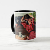  paar zogende Valentijnse  Mok (Voorkant links)