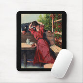 paar zogende Valentijnse Muismat (Met muis)