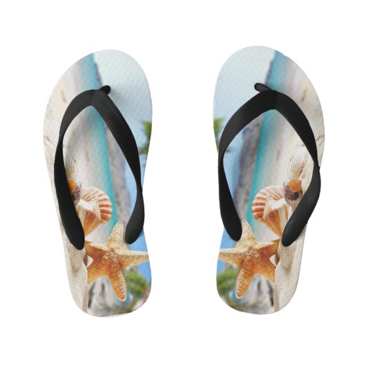 Paar zomerflipflops kinder teenslippers (Voetbed)