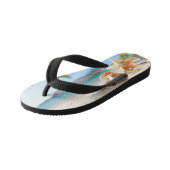 Paar zomerflipflops kinder teenslippers (Schuin)