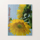 Paar zonnebloemen legpuzzel (Verticaal)
