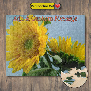 Paar zonnebloemen legpuzzel