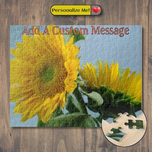 Paar zonnebloemen legpuzzel