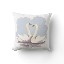 Paar Zwaan Gooi Kussen