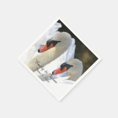 Paar zwanen servetten (Hoek)