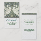 paar zwanen visitekaartje (Voorkant / Achterkant)