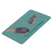 Paar zwemotters Flexibele magneten (Linkerzijde)