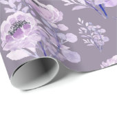 Paarbloemen Peonies op pastel-paars Cadeaupapier (Rol Hoek)