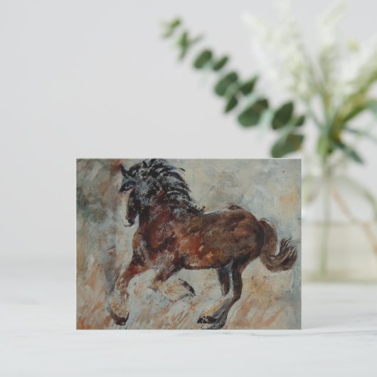 paard561 briefkaart (Staand voorkant)