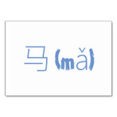 Paard (马 / mnl) - Chinese Flash Kaarten (Achterkant)