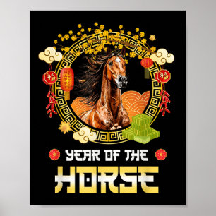 Paard 2026 Chinees Nieuwjaar van het Paard Poster
