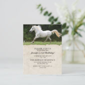 Paard 21e uitnodiging van de Birthday Party (Staand voorkant)