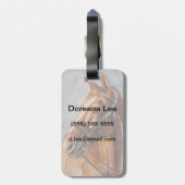 Paard 2 bagagelabel (Achterkant verticaal)