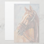 Paard 2 briefpapier (Voorkant / Achterkant)