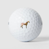 Paard - 2 - bruin golfballen (Voorkant)