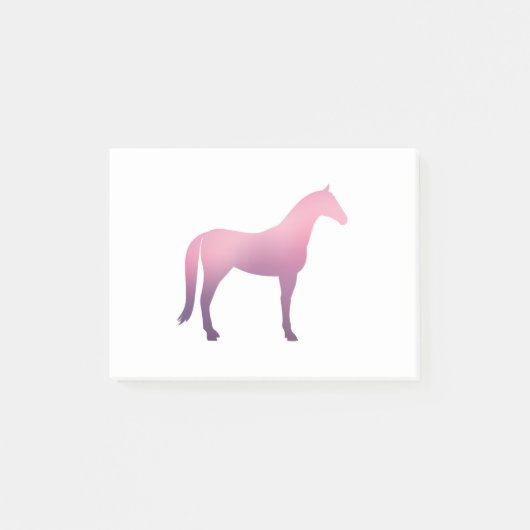 Paard - 2 - Roze Post-it® Notes (Voorkant)