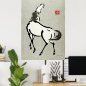 Paard 2 Urushibara Mokuchu  Japanse kunst Poster (Thuiskantoor)