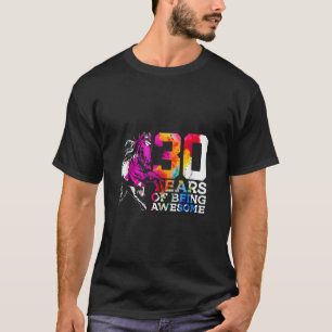 PAARD 30 JAAR GEWELDIGE RIJDEN 30E GEBOORTE T-SHIRT