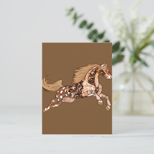 Paard 3 briefkaart (Staand voorkant)