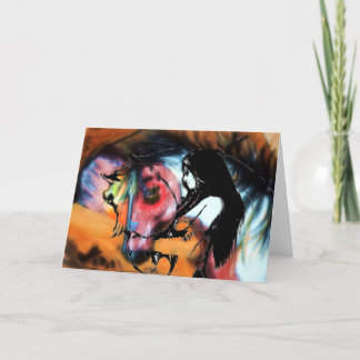 Paard 3 van de oorlog Wenskaart Kaart