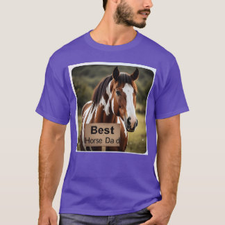 Paard 5 verf beste paard vader cadeau t-shirt