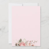 Paard 6e verjaardag meisje boho bloemen zadel omho kaart (Achterkant)