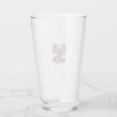 Paard 7e verjaardagsfeestje Schattig Pony Vectoron Glas (Achterkant)