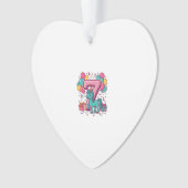 Paard 7e verjaardagsfeestje Schattig Pony Vectoron Ornament (voorkant)