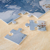 Paard aan het Schilderachtig meer Legpuzzel (Zijkant)