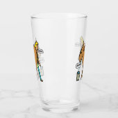 Paard aan water glas (Links)