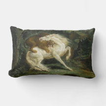 Paard Aangevallen door een Leeuw (door Théodore Gé